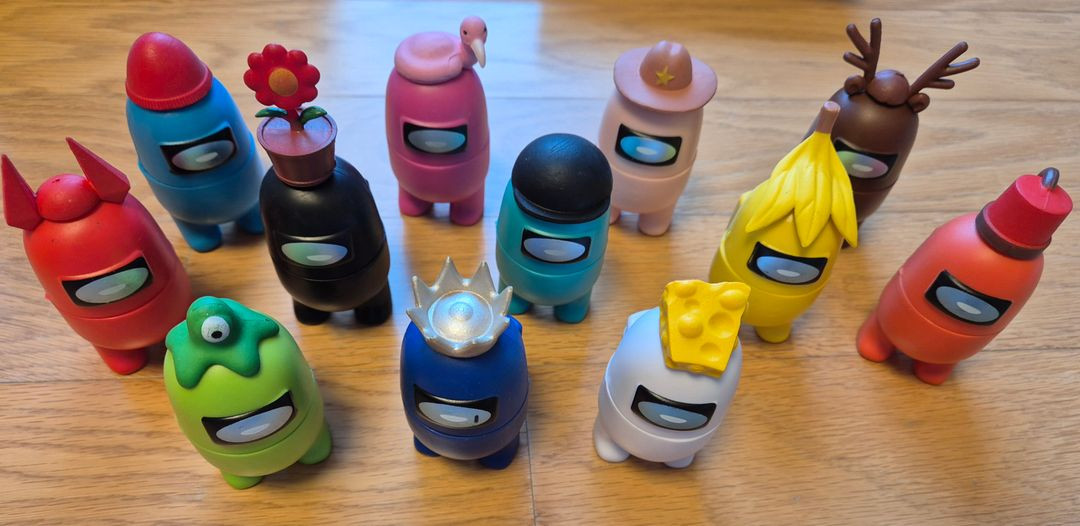 어몽어스 피규어12종+새책+미니쿠션(인형) 이미지