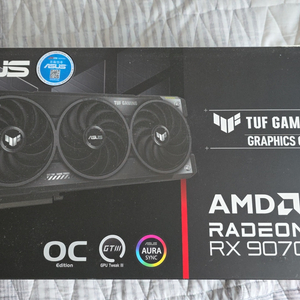 ASUS TUF 라데온 9070XT 그래픽카드