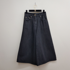 한섬 랑방 21FW 블랙데님 큐롯팬츠 S사이즈