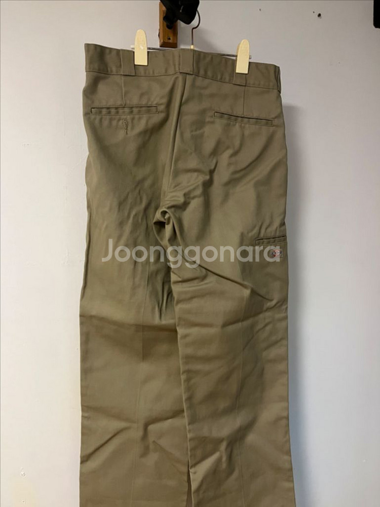 디키즈 더블니 루즈핏 워크팬츠 33W x 32L 카키--1