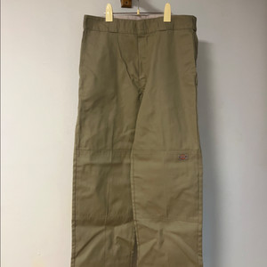 디키즈 더블니 루즈핏 워크팬츠 33W x 32L 카키