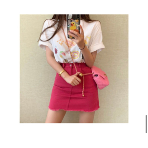 미니 데님 스커트 새상품