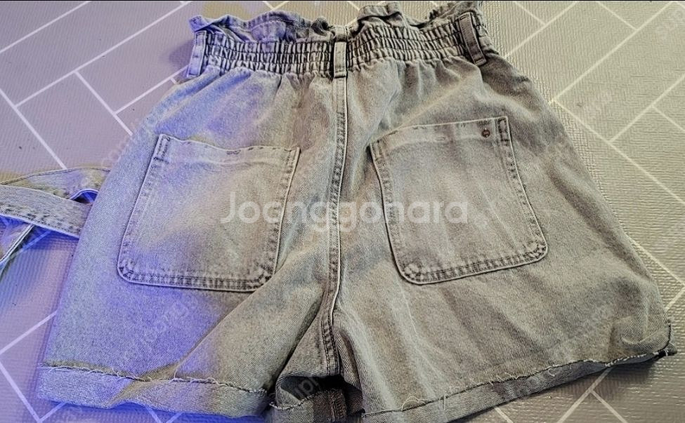 자라 ZARA 밸티드 페이퍼백 배기 버뮤다 팬츠 반바지--9