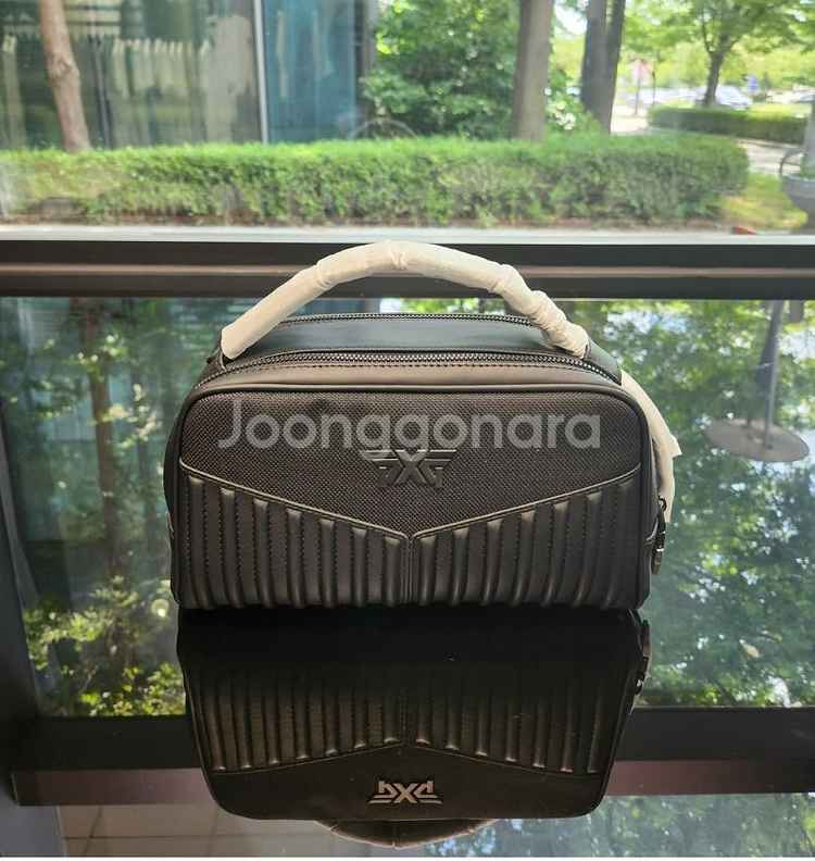 PXG 골프 우븐 2WAY 엠보 포인트 지퍼 파우치백--5