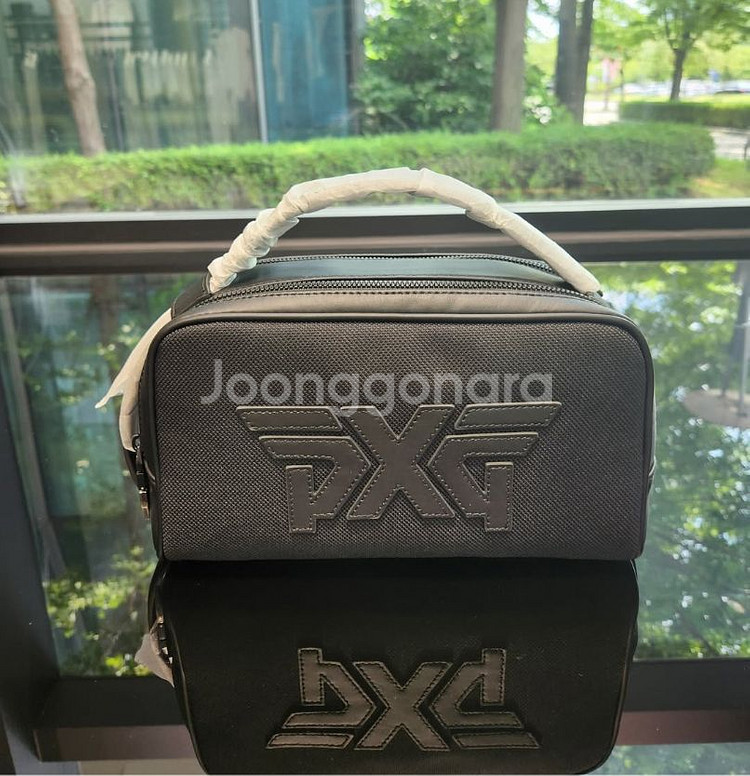 PXG 골프 우븐 2WAY 엠보 포인트 지퍼 파우치백--4
