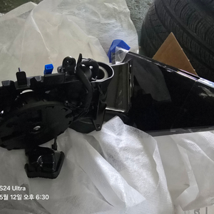 번츠212운전석 사이드미러 신품