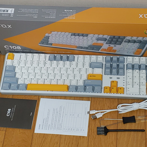 COX C108 유무선 기계식 화이트 그레이 (허니축)