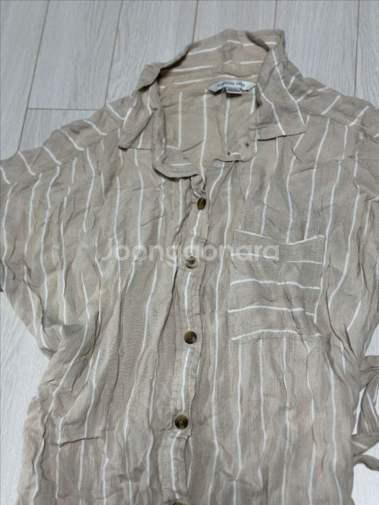 아메리칸 이글 스트라이프 셔츠 원피스--2