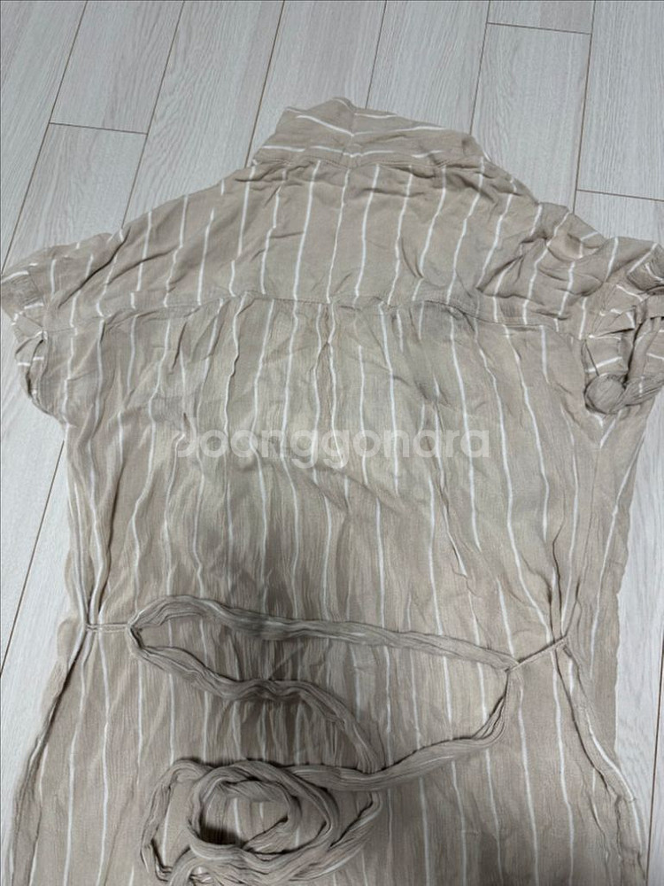 아메리칸 이글 스트라이프 셔츠 원피스--4