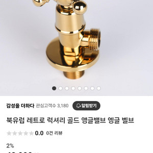 골드 앵글밸브