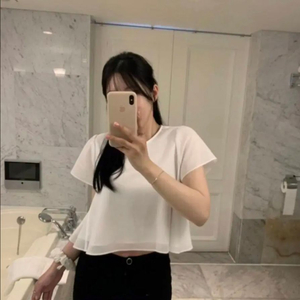 라플리에 릴리블라우스(화이트)