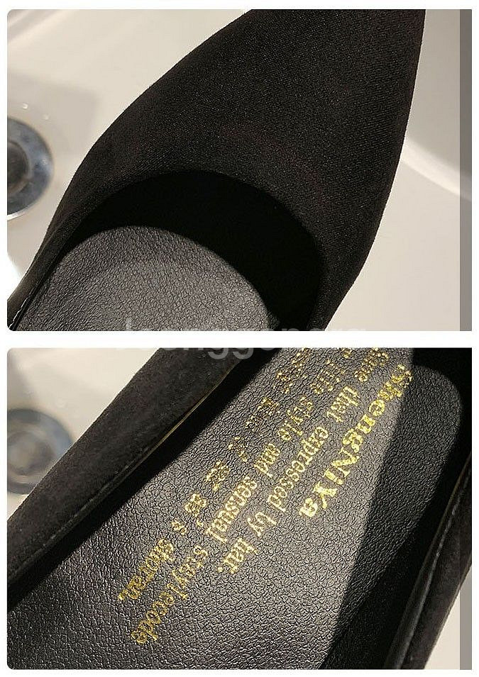 스웨이드 펌프스힐 구두 5cm--6