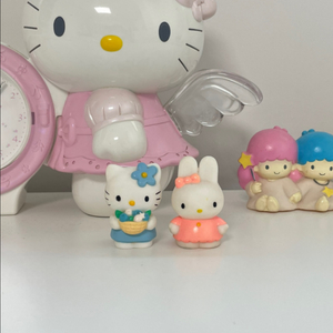 세트) 산리오 고전키티 캐시 손가락 피규어 빈티지토이