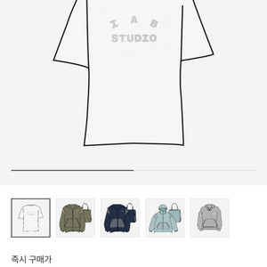 (L) 아이앱 스튜디오 티셔츠 화이트 그레이
