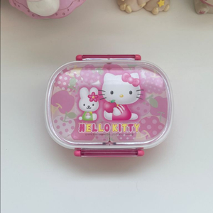 산리오 고전키티 도시락 보관함 케이스 파우치 소품함