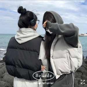 에이블리 베이델리 스모어 스트링 조끼패딩