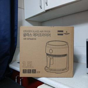 인체무해 유리 에어프라이어 3.5L 미개봉새제품