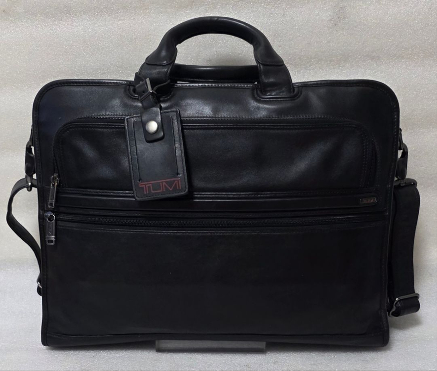 투미 컴팩트 스크린 랩탑 레더 브리프 96111D4--1