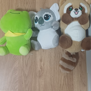 개구리,코알라,너구리 인형 새거~