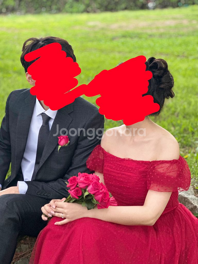 (판매) 어바웃타임드레스 야외스냅 레드드레스 판매--0