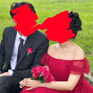 (판매) 어바웃타임드레스 야외스냅 레드드레스 판매
