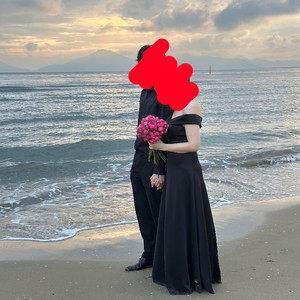 (판매) 야외스냅 드레스 블랙드레스 팔아요