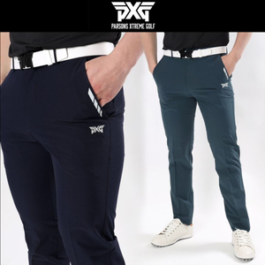 PXG 남성 골프웨어 포켓 커터나염 로고자수 스판 팬츠