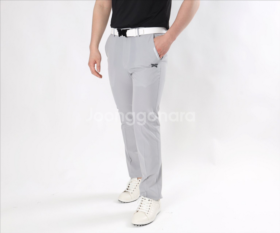 PXG 남성 골프웨어 포켓 커터나염 로고자수 스판 팬츠--3