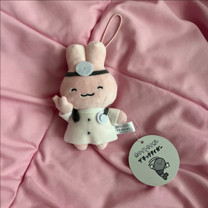 화이트타이거와 블랙타이거 우사기 선생 마스코트 인형