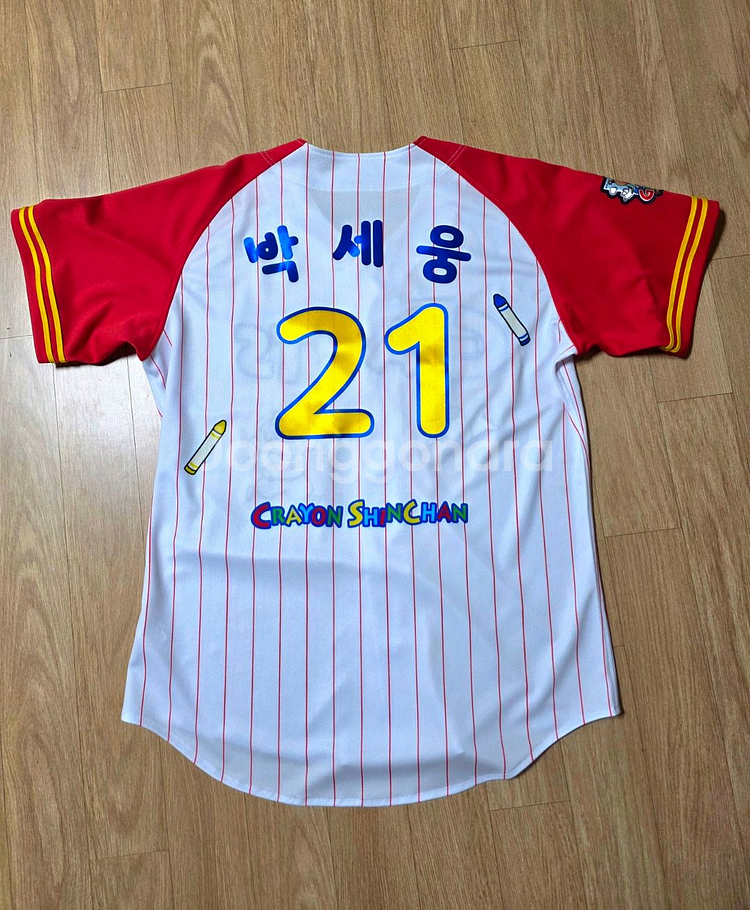 롯데 짱구유니폼 박세웅 110사이즈--1