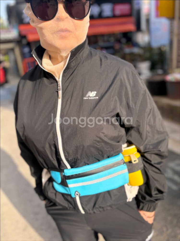 초경량 러닝가방 등산 힙색블루1+자외선차단 팔토시1--1