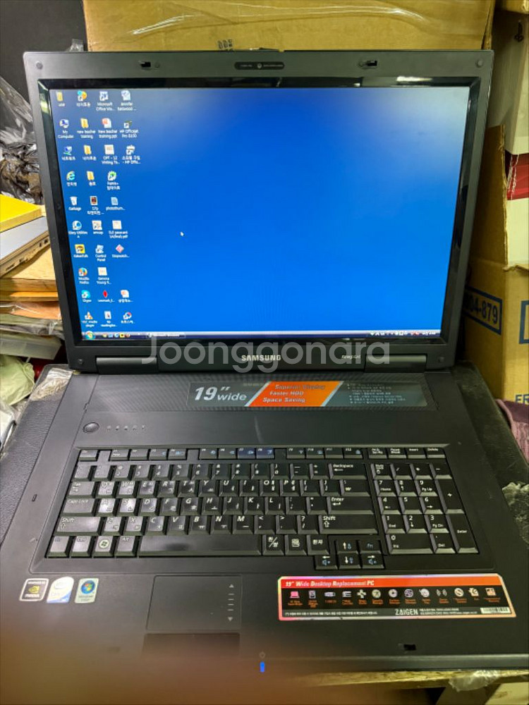 빈티지삼성센스G25노트북 PC컨셉,19인치대화면배터리미--0