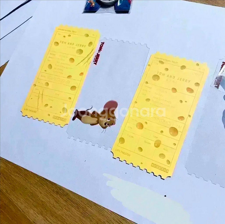 톰과제리 오리지널 티켓 그립톡 메가박스 오티 특전--1