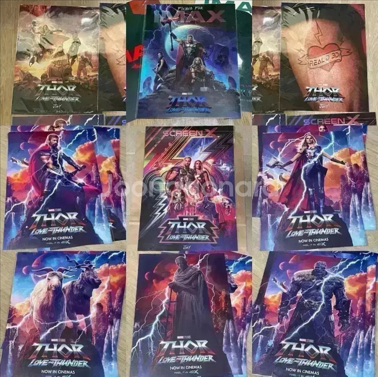 토르 러브앤썬더 포스터 아이맥스4DX 필름마크아트카드--0