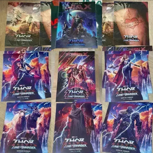 토르 러브앤썬더 포스터 아이맥스4DX 필름마크아트카드