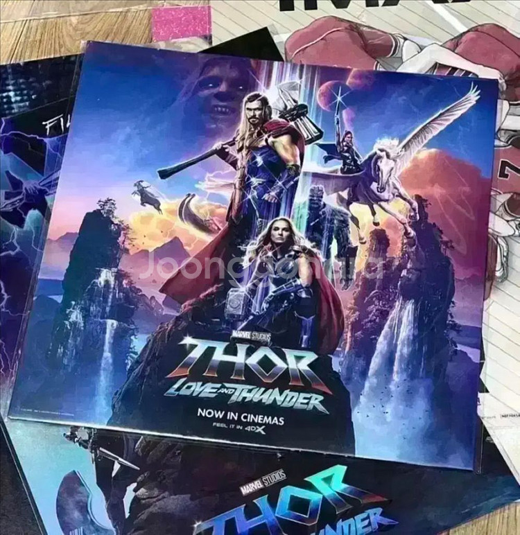 토르 러브앤썬더 포스터 아이맥스4DX 필름마크아트카드--5