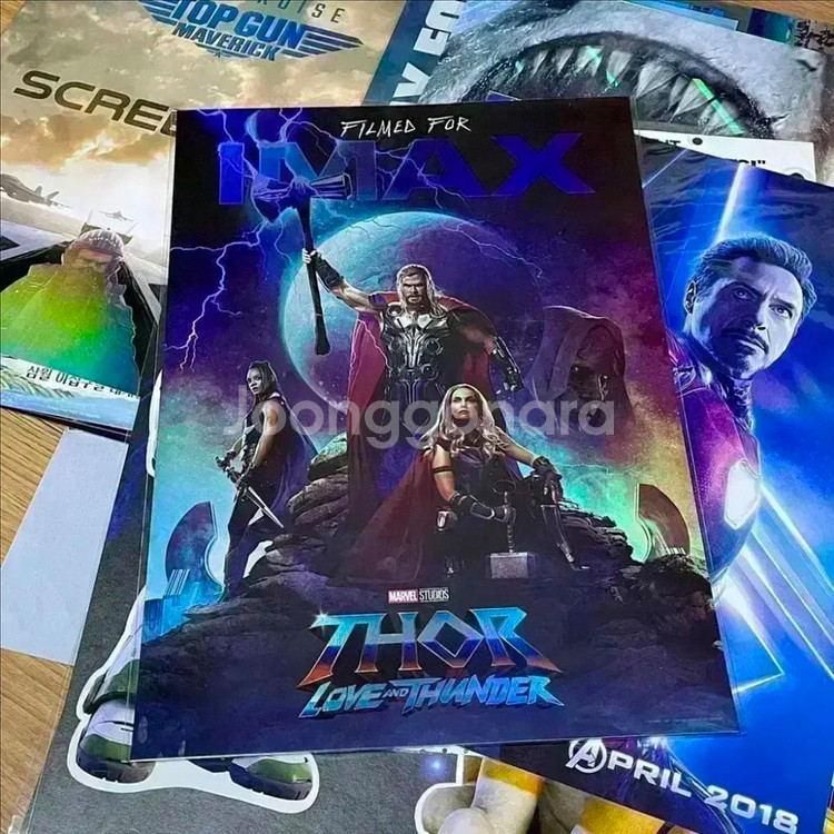 토르 러브앤썬더 포스터 아이맥스4DX 필름마크아트카드--1