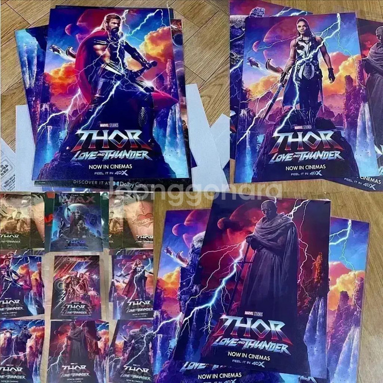 토르 러브앤썬더 포스터 아이맥스4DX 필름마크아트카드--7