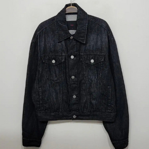 (XL) 플랙 청자켓 블랙진 칼릭데님 자켓 빈티지