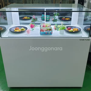 카페용 마카롱 샌드위치 냉장 쇼케이스 앞1단뒤2단