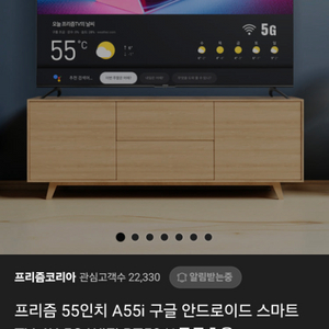 프리즘 55인치 구글 안드로이드TV