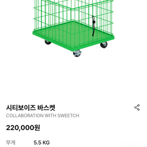 레어로우 시티보이즈 바스켓(그린)