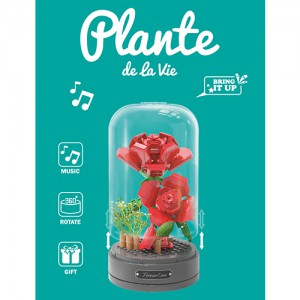 [할인행사]DIY 뮤직박스 오르골 블럭꽃 장미