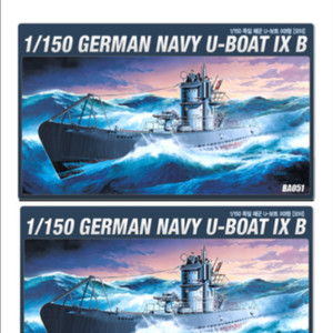 (아카데미과학)독일 해군 u-보트 IXB형(1/150)
