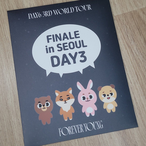 데이식스 포에버영 피날레 콘서트 기프트 슬로건
