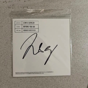 Lewis capaldi 루이스카팔디 친필싸인반