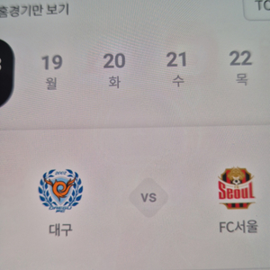 FC서울vs대구FC 원정석 1장구합니다