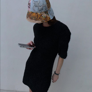 꼼데가르송 여성 패턴 버킷햇 새상품