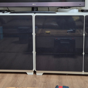 하이글로스 3단 서랍장