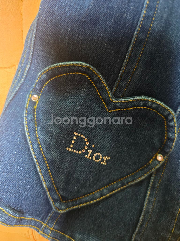 [정품 Dior 빈티지 키즈] 하트 데님 자켓 10A--9